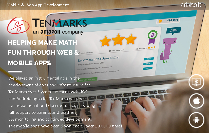 Math Made Fun via Web & Mobile Apps screenshot 1